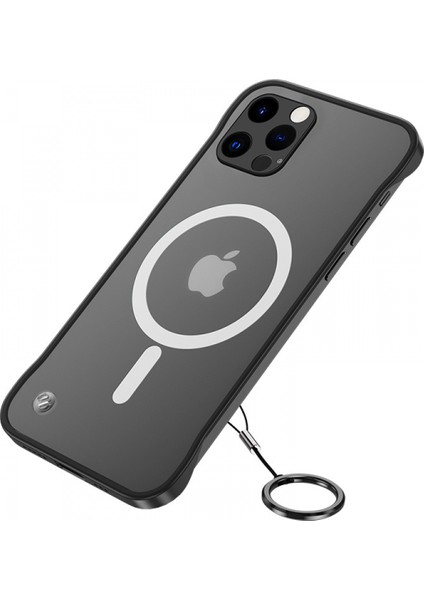 Wekıty--Iphone 13 Için Uyumlu Silikon Kılıf, Mat Kılıf 6.1-Inç, Manyetik Çerçevesiz Koruyucu Kılıf, Halkalı Darbeye Dayanıklı Kılıf (SIYAH)--5454 (Yurt Dışından)