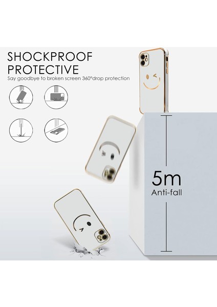 iPhone 13MINI Kılıf Için Tasarlandı - iPhone 13MINI Için Gülen Yüz Baskı Desenli Kamera Lensi Korumalı ve Yükseltilmiş Güçlendirilmiş Köşeler Tamponlu Yumuşak Tpu Telefon Kılıfı (Yurt Dışından) modelleri