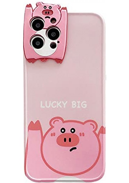 Kız Kadın Süper Sevimli Kamera Desenli Karikatür Hayvan Pembe Piggy Yumuşak Tpu Silikon Kauçuk Telefon Kılıfı, iPhone Için Kawaii Şanslı Domuz , Tüm Vücut Koruması --Iphone 11 Pro| (Yurt Dışından)