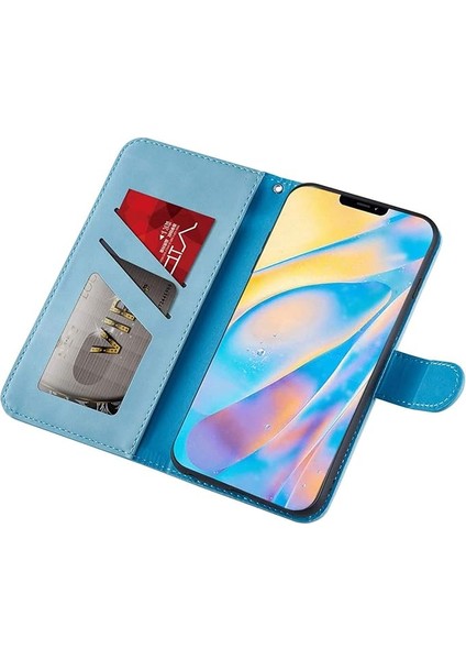 iPhone 12 Mini Telefon Kılıfı, Kart Yuvalı Güzel Fil Aşk Kalp Karikatür Deseni, Katlanır Stand, Manyetik Kapak Kapağı, iPhone 12 Mini (5.4 Inç) ile Uyumlu -Mavi (Yurt Dışından) fiyatları