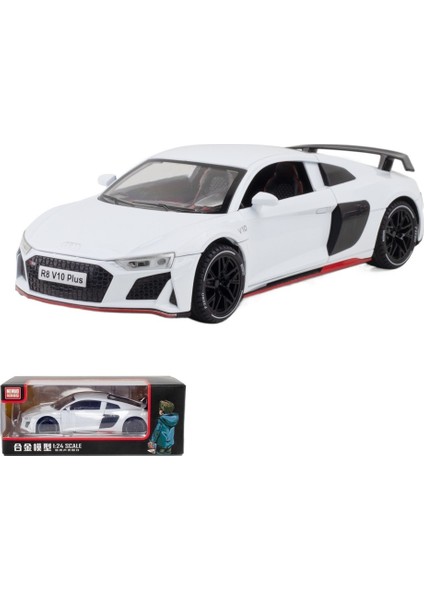 1:24 Alaşımlı R8 Alaşımlı Spor Araba Modeli (Yurt Dışından)