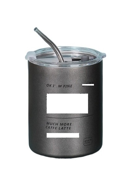 Pipetli Paslanmaz Çelik Kahve Kupa Vakumlu Çift Katmanlı (Yurt Dışından)
