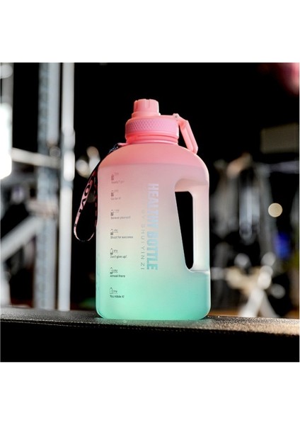 Açık Hava Sporları ve Fitness 2.2l Büyük Kapasiteli Degrade Plastik Bardak Uzay Bardağı Tonluk Kova (Yurt Dışından)