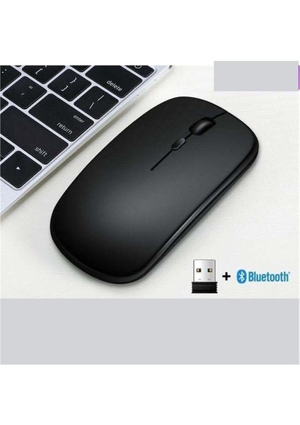 Kablosuz Bluetooth Fare Çift Modlu FVW309S Şarj Edilebilir Bluetooth Ofis Sessiz Fare (Yurt Dışından)