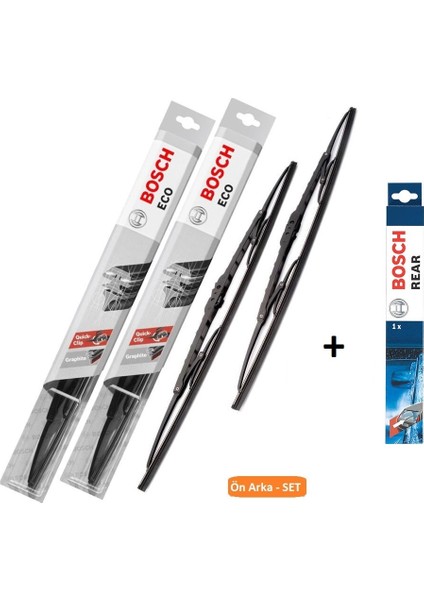 Honda Civic Hatchback (1995-2001) Ön Arka Silecek Eski Tip Telli Takım Eco