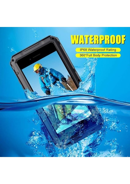 iPhone Se 2020, Ağır Hizmet Tipi Askeri Sınıf Zırh Metal Kasa, Tüm Vücut Koruyucu Darbeye Dayanıklı Toz Geçirmez iPhone Se2 Için Güçlü Sağlam Kalın Kılıf (Yurt Dışından) fiyatları