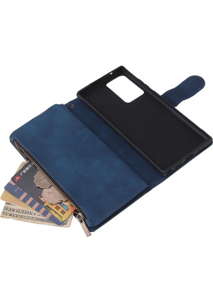 Samsung Galaxy Note 20 Ultra Cüzdan Kılıf ile Uyumlu Gaxaly Notes 20ULTRA Mavi Için Temperli Telefon Kılıfları (Yurt Dışından) modelleri