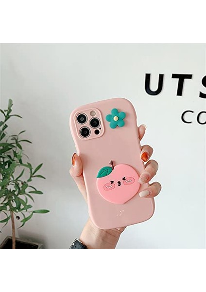 Kızlar Kadınlar Yaratıcı Komik Sevimli 3D Meyve Patlıcan Çilek Şeftali Dekorasyon Ince Bel Yumuşak Tpu Silikon Kauçuk Telefon Kılıfı iPhone Için, Tam Vücut Koruma ---Iphone 12 Pro| (Yurt Dışından) fiyatları