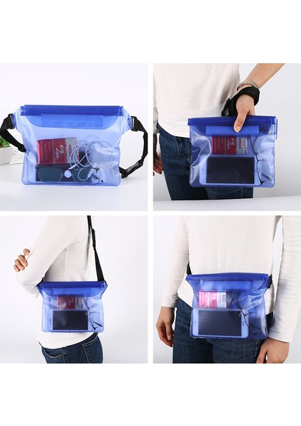 Ayarlanabilir Bel Askılı 2 Adet Su Geçirmez Telefon Çantası, Plaj Için Su Geçirmez Kese Kuru Çanta Yüzme Dalış Botla Balıkçılık Kano (Beyaz) (Yurt Dışından) modelleri