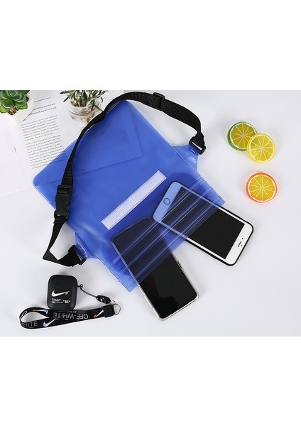 Ayarlanabilir Bel Askılı 2 Adet Su Geçirmez Telefon Çantası, Plaj Için Su Geçirmez Kese Kuru Çanta Yüzme Dalış Botla Balıkçılık Kano (Beyaz) (Yurt Dışından) fırsatları