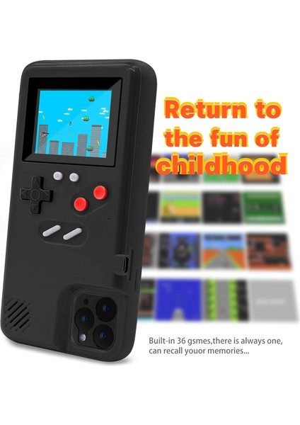 iPhone Için Oyun Konsolu Kılıfı, Retro Koruyucu Kapak 36 Küçük Oyunlu Kendi Kendine Çalışan Kılıf, Tam Renkli Ekran, iPhone 12/12PRO Için Darbeye Dayanıklı Video Oyunu Kılıfı (Yurt Dışından) fırsatları