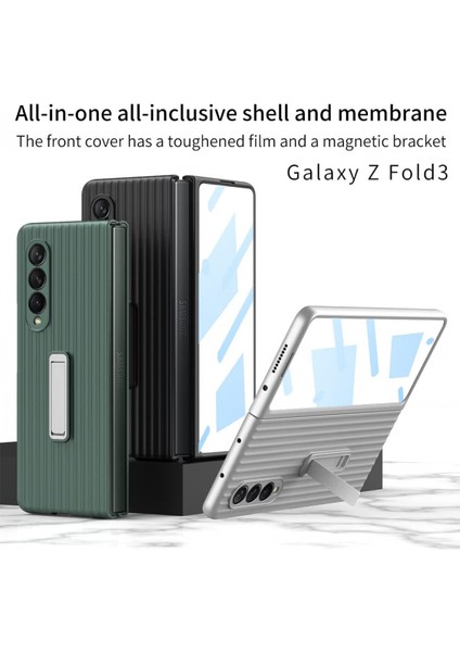 Samsung Galaxy Z Için Katlama 3 Kılıf, Ince Çanta Kılıfı ve Film Hepsi Bir Arada Manyetik Standlı Kılıf (Siyah) (Yurt Dışından) fiyatları
