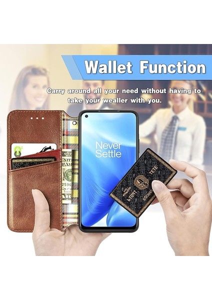 Samsung A53 5g ile Uyumlu Cüzdan Kılıf, Galaxy A53 5g Için Kickstand Kart Yuvası Manyetik Kapatma ile Kitap Katlanır Flip Koruyucu Kılıf (Kahverengi) (Yurt Dışından) fiyatları