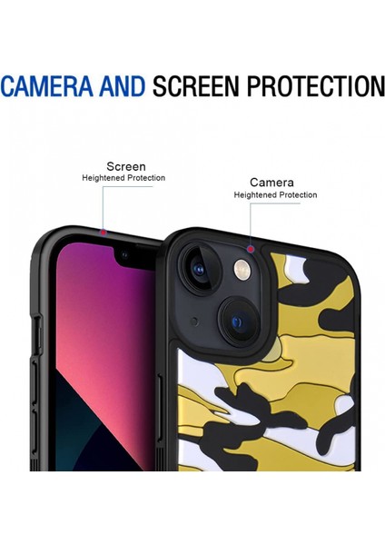 Ba?vurmak K?l?f iPhone 13 , Kamuflaj Ultra ?nce Yumu?ak Darbeye Dayan?kl? Tpu Tampon Moda Anti Güz Koruyucu Kapak iPhone 13 -Ye?il (Yurt Dışından) fiyatları