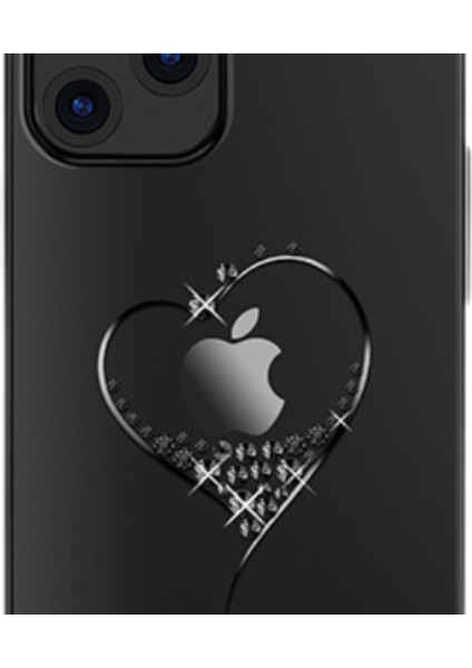 iPhone 12 Pro Için Bling Kristalli Kılıf Şeffaf Kapak Darbeye Dayanıklı Altın Kaplama iPhone 12 Pro Ince Sert Kılıf Kadın Siyah (Yurt Dışından) fiyatları