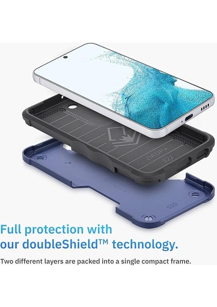 Seri - (Samsung Galaxy S21 Için) - Doubleshield? Koruyucu Kılıf - Mavi (Yurt Dışından)