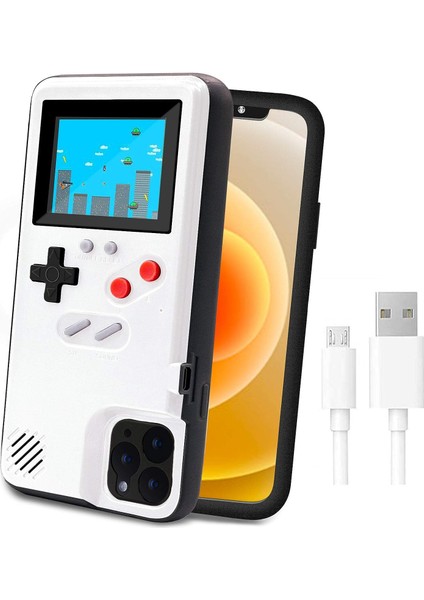 iPhone Için Oyun Konsolu Kılıfı, Retro Koruyucu Kapak 36 Küçük Oyunlu Kendi Kendine Çalışan Kılıf, Tam Renkli Ekran, iPhone Xr Için Darbeye Dayanıklı Video Oyunu Kılıfı (Yurt Dışından)