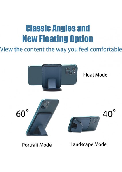 Cep Telefonu Sehpası,2'si 1 Arada Manyetik Deri Cüzdan Telefon Sehpası,katlanabilir Kart Tutucu,ayarlanabilir Görüş Açıları ve Yeniden Kullanılabilir Yapışkan,tutulabilen Ince Tasa (Yurt Dışından) modelleri