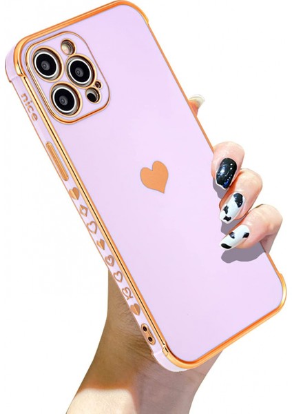 iPhone 7/8plus Için Uyumlu 5.5 Inç Kılıf Kaplama Aşk Kalp Telefon Kılıfı, Eğlenceli Sevimli Yan Küçük Desen Yumuşak Tpu Hava Yastığı Düşme Önleyici Darbeye Dayanıklı Kamera Koruyuc (Yurt Dışından)
