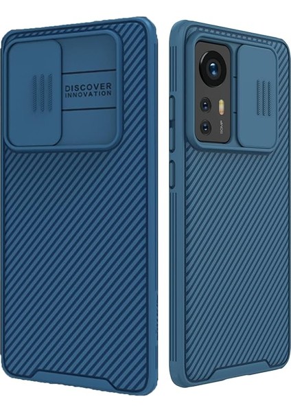 Xiaomi MI12PRO Için Kamera Kapaklı Kılıf, MI12PRO Telefon Kılıfı Nillkin Camshield Pro Slide Kamera Koruma Sert Pc ve Xiaomi MI12PRO Için Tpu Ağır Hizmet Darbeye Dayanıklı Kapak (M (Yurt Dışından)
