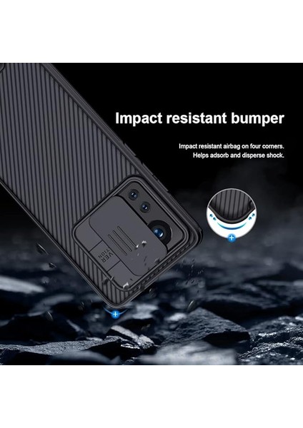 Xiaomi MI12PRO Için Kamera Kapaklı Kılıf, MI12PRO Telefon Kılıfı Nillkin Camshield Pro Slide Kamera Koruma Sert Pc ve Xiaomi MI12PRO Için Tpu Ağır Hizmet Darbeye Dayanıklı Kapak (M (Yurt Dışından) modelleri