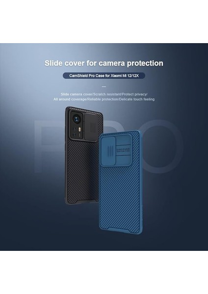 Xiaomi MI12PRO Için Kamera Kapaklı Kılıf, MI12PRO Telefon Kılıfı Nillkin Camshield Pro Slide Kamera Koruma Sert Pc ve Xiaomi MI12PRO Için Tpu Ağır Hizmet Darbeye Dayanıklı Kapak (M (Yurt Dışından) fırsatları