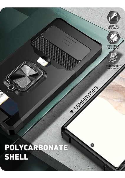 Google Pixel 6 2021 ile Uyumlu Kamera Kılıfı ve Destek Ayaklı Kılıf, Sürgülü Mercek Kapağı+Döndürme Halkası Standı+Kart Tutucu, Darbeye Dayanıklı, Google Pixel 6 Yeşil Için Tam Kor (Yurt Dışından) fırsatları