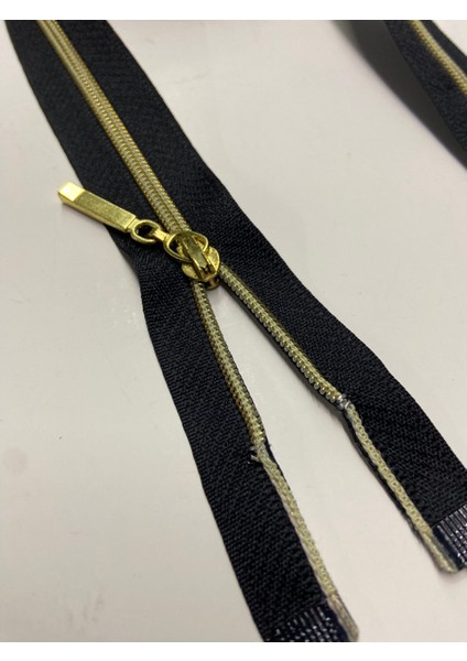 Ferace Fermuarı Ince Diş 100 cm Siyah Gold Diş fiyatları