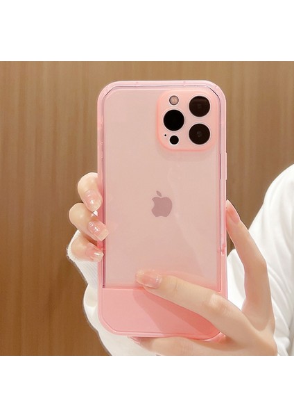 Görünmez Stand Mobil Kılıf, Yüksek Hassasiyetli Ultra Ince Yumuşak Çizilmez Darbeye Dayanıklı Tüm Vücut Mobil Kılıf, iPhone 13 Pro Max Mobil Kılıf Için Uygun (Yurt Dışından)