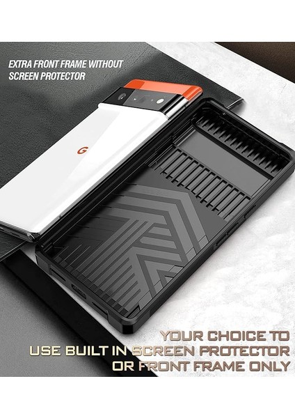 Google Pixel 6 Pro 2021 ile Uyumlu Kamera Kılıfı ve Destek Ayaklı Kılıf, Sürgülü Mercek Kapağı+Döndürme Halkası Standı+Kart Tutucu, Darbeye Dayanıklı, Google Pixel 6 Pro Kırmızı Iç (Yurt Dışından) indirimleri