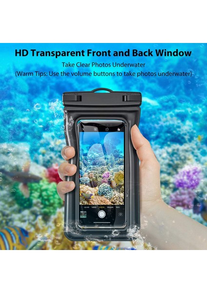 Syncwire Su Geçirmez Telefon Kılıfı, 2 Paket Ipx8 Evrensel Su Geçirmez Kılıf Sualtı Kuru Çanta iPhone ile Uyumlu 13 12 Pro Max Se2 11 Pro Xr x 8 7 6s Plus Galaxy S21 S10 Note 10 Go (Yurt Dışından) fırsatları