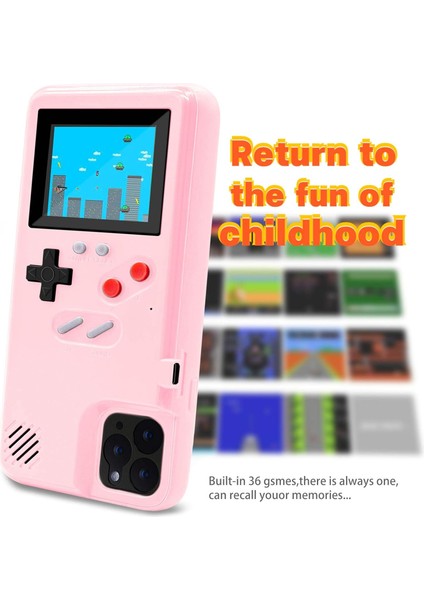 iPhone Için Oyun Konsolu Kılıfı, 36 Küçük Oyunlu Retro Koruyucu Kapaklı Kendi Kendine Çalışan Kılıf, Tam Renkli Ekran, iPhone 12PROMAX Için Darbeye Dayanıklı Video Oyunu Kılıfı (Yurt Dışından) indirimleri