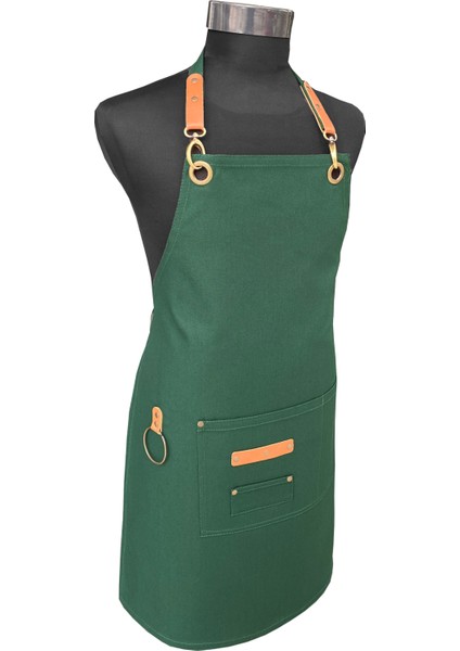 Kanvas Leke Tutmaz Barista Önlük Mutfak Önlüğü Çok Amaçlı Hobi Askılı Iş Önlüğü