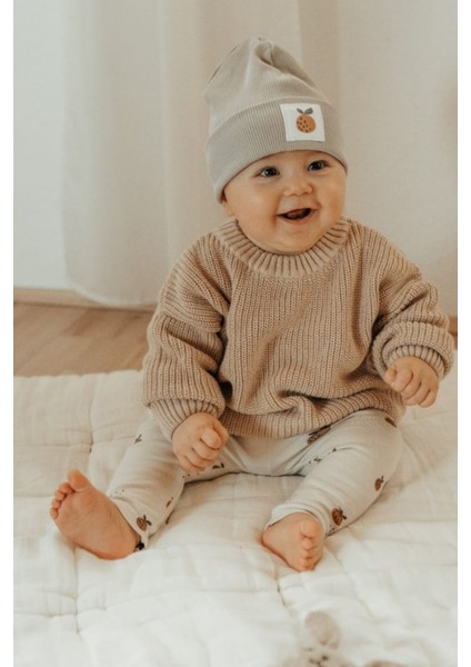 Unisex Bebek-Çocuk Bisiklet Yaka Triko Kazak 6 Ay-5 Yaş