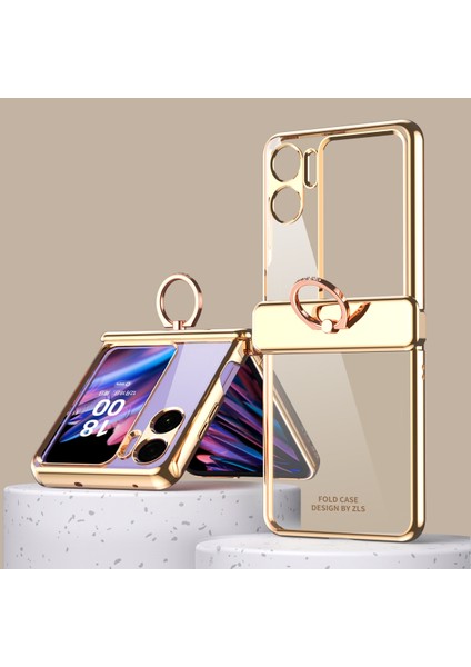 Oppo Find N2 Flip Için Darbeye Dayanıklı Telefon Kılıfı - Altın (Yurt Dışından)