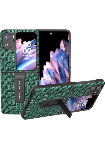 Plz Shop Oppo Find N2 Flip Için Darbeye Dayanıklı Telefon Kılıfı - Yeşil (Yurt Dışından)