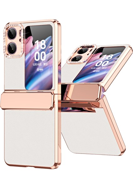 Oppo Find N2 Flip Için Darbeye Dayanıklı Telefon Kılıfı - Beyaz (Yurt Dışından)
