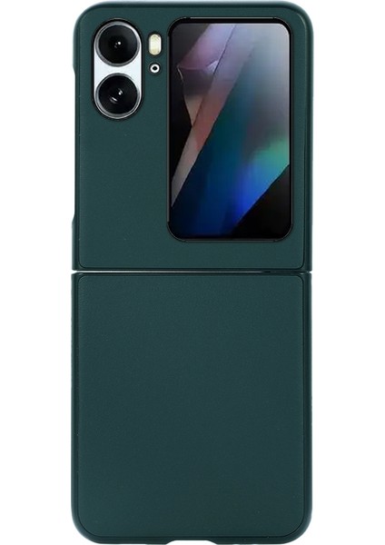 Plz Shop Oppo Find N2 Flip Için Darbeye Dayanıklı Telefon Kılıfı - Yeşil (Yurt Dışından)