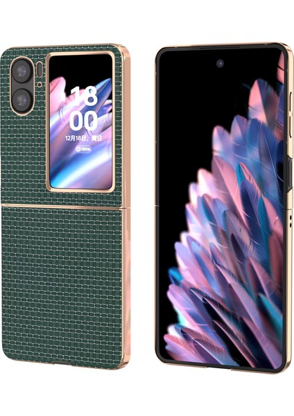 Oppo Find N2 Flip Için Darbeye Dayanıklı Telefon Kılıfı - Yeşil (Yurt Dışından)