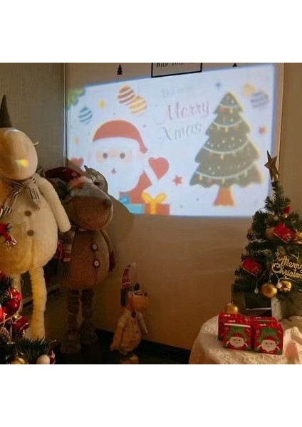 Noel Projektör Atmosfer Işığı Çocuk Projeksiyon Arka Plan Slayt Noel Oyuncak (Yurt Dışından)