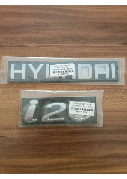 Hyundai I20 Bagaj Yazısı 2li Takım Hyundai ve I20