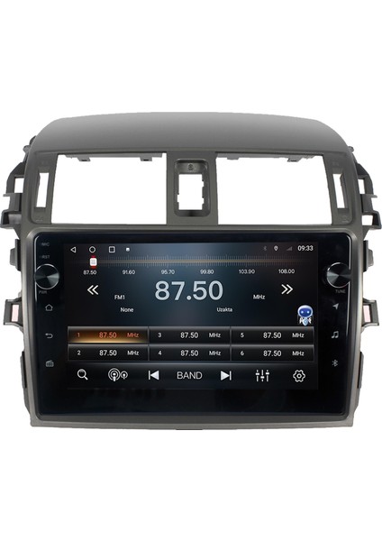 Toyota Corolla Android Multimedya Carplay Oem 4gb RAM+64GB HDD 2007-2012 Navigosyan Tuşlu Ekran modelleri