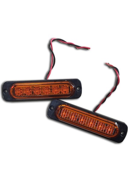 Tekne Karavan Iç Aydınlatma 6 LED Su Geçirmez Sarı