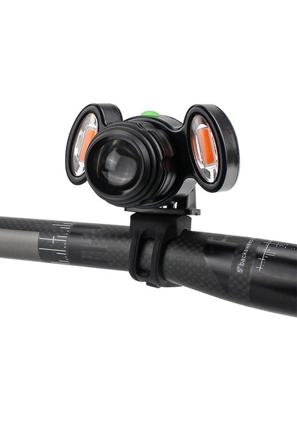 1200 Lümen Şarj Edilebilir IP65 Su Geçirmez Zoomlanabilir 4 Mod Bisiklet Farı Kafa Lambası 1800 Mah