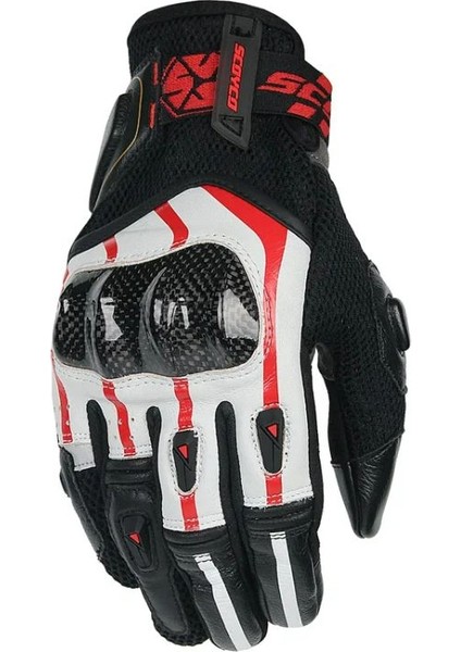 Motosiklet Eldiveni Karbon Fiber Koruma Deri Microfiber Kumaş Motor Eldiven