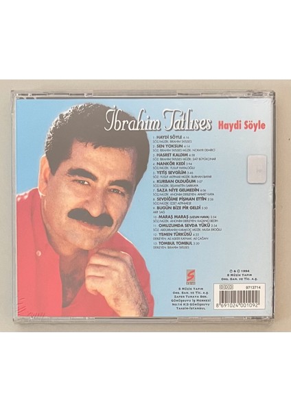 Ibrahim Tatlıses Haydi Söyle CD (Jelatininde Sıfır 2003 Baskı)