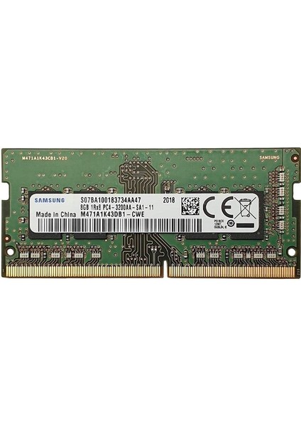 8gb Ddr4 3200MHZ Notebook Ram M471A1K43EB1-CWE