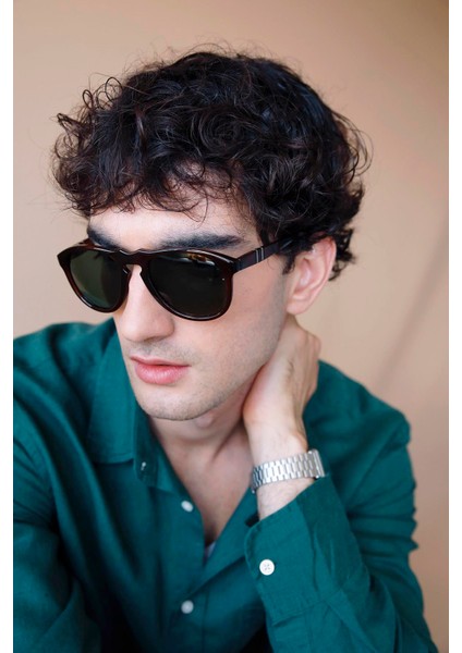 Bennett Dark Brown Green Erkek Güneş Gözlüğü fırsatları