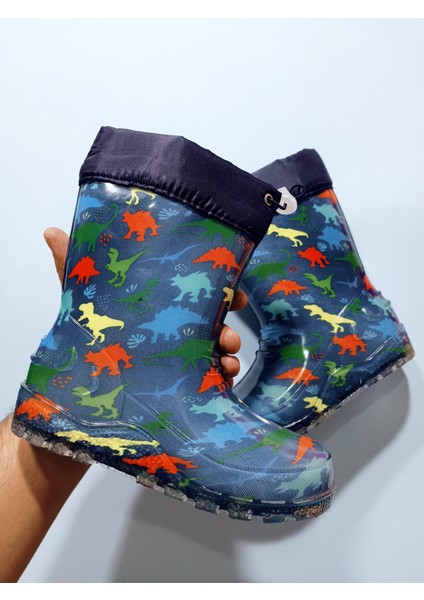 Çocuk Çizme Yağmur ve Kar Botu Soğuk Geçirmez Kürklü