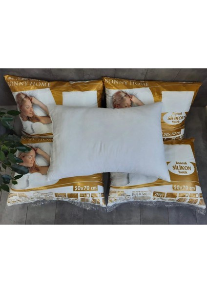 Percale Pamuk Kumaşlı 10 Adet 800 Gr'lık %100 Orjinal Silikon Yastık